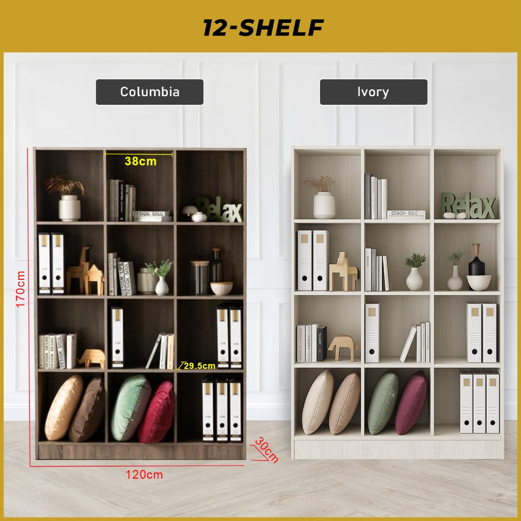 Kasen Series Display Cabinet Book Shelves Open Cabinet in 2 Colours
