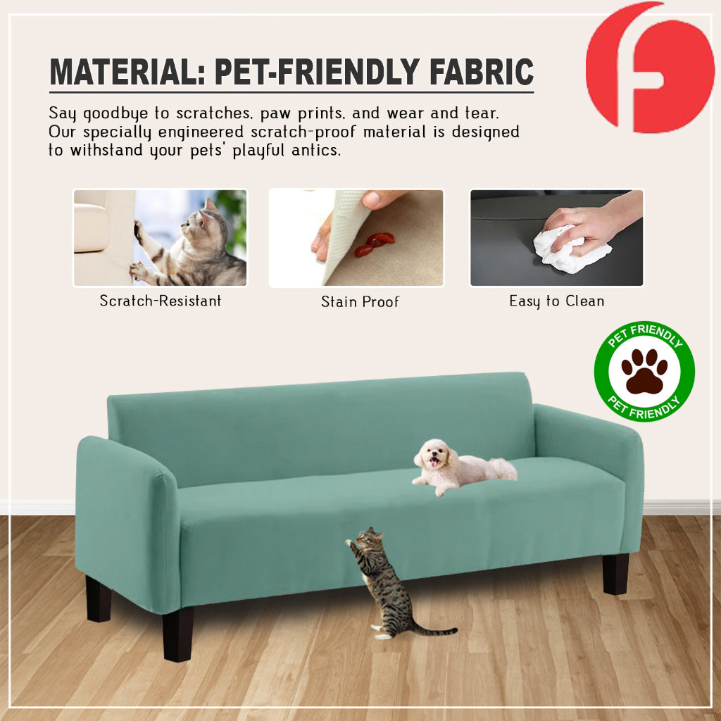Heman 2-Seater/3-Seater Modern Sofa - w/ PetFriendly Scratchproof Option