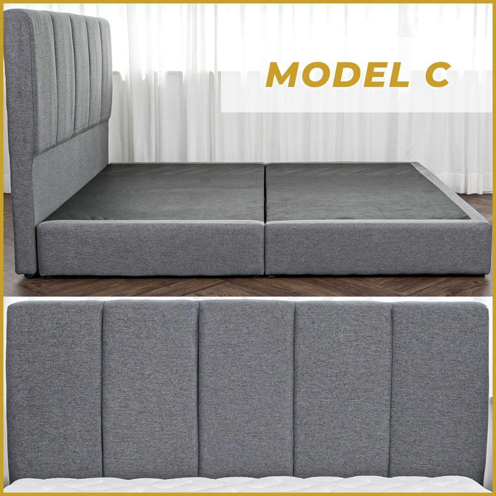 Ashe Series Divan Bed Frame in 3 Model Designs w/ PetFriendly Scratch-resist -All Sizes