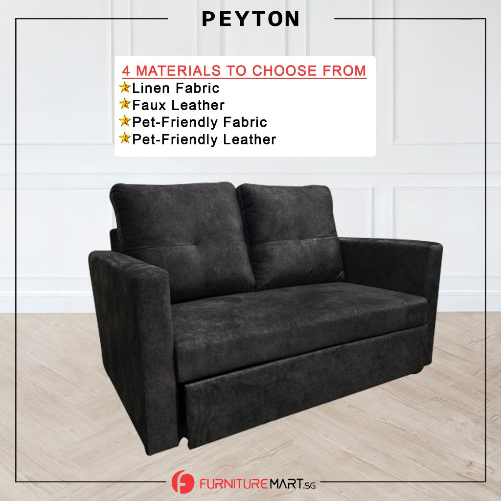 Peyton 2-Seater Sofa Bed High Density Comfortable with PetFriendly Options in 48 Colours