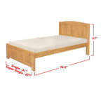 Robby Series 14 Wooden Bed Frame Cherry In Single/Super Single Size