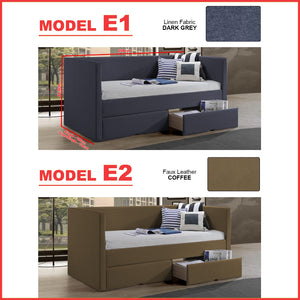 Kaelle Series Daybed with Trundle or Drawer - With Mattress Option