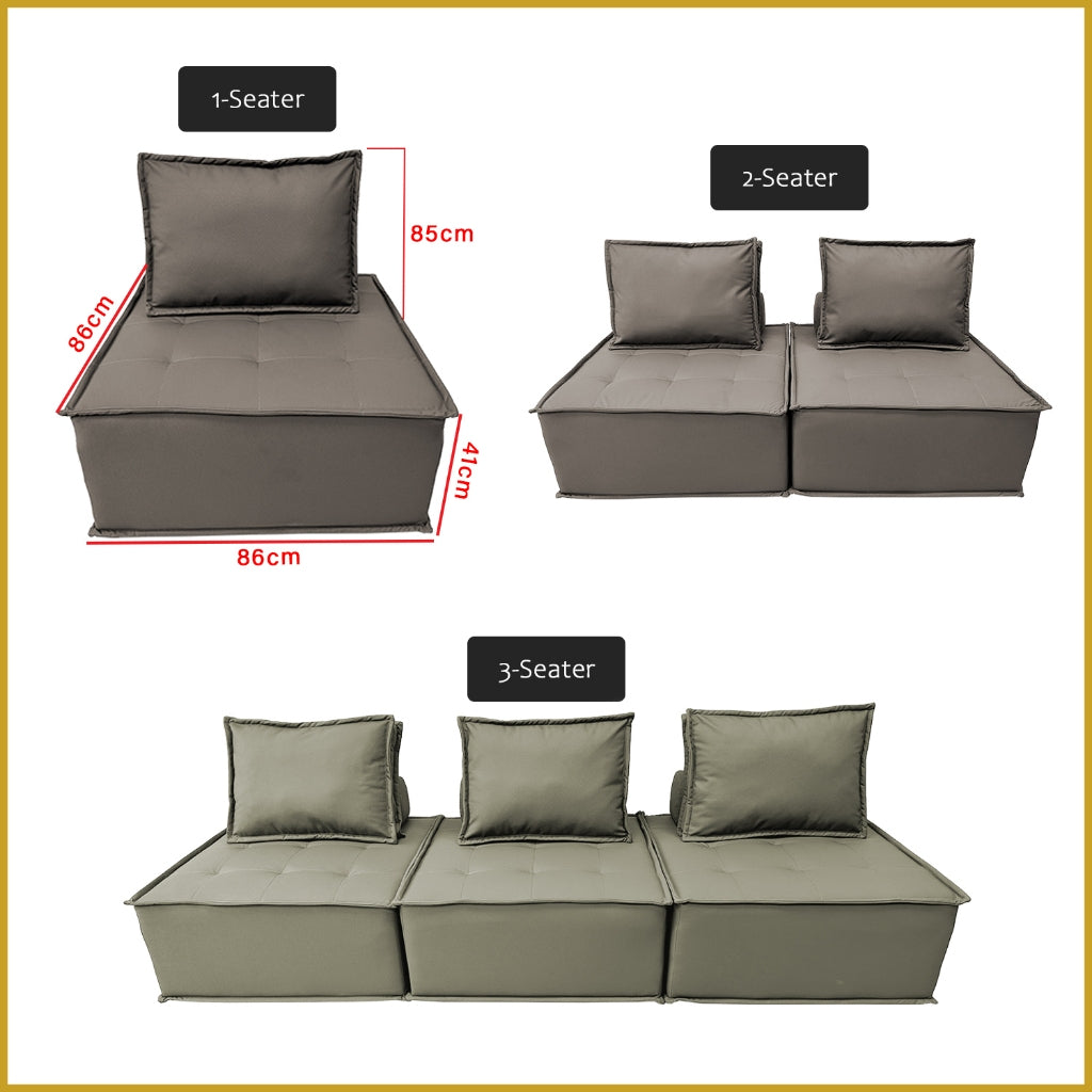 Nikah 1/2/3-Seater L-Shape Sofa Pet-Friendly Scratch Resistant Leather Look Tec Fabric