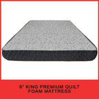 4"/6"/8" Comfort Foam Mattress High Density Foam Premium Quilt - All Sizes Available