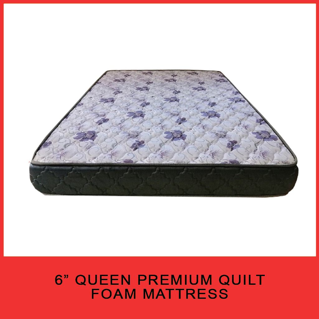 4"/6"/8" Comfort Foam Mattress High Density Foam Premium Quilt - All Sizes Available