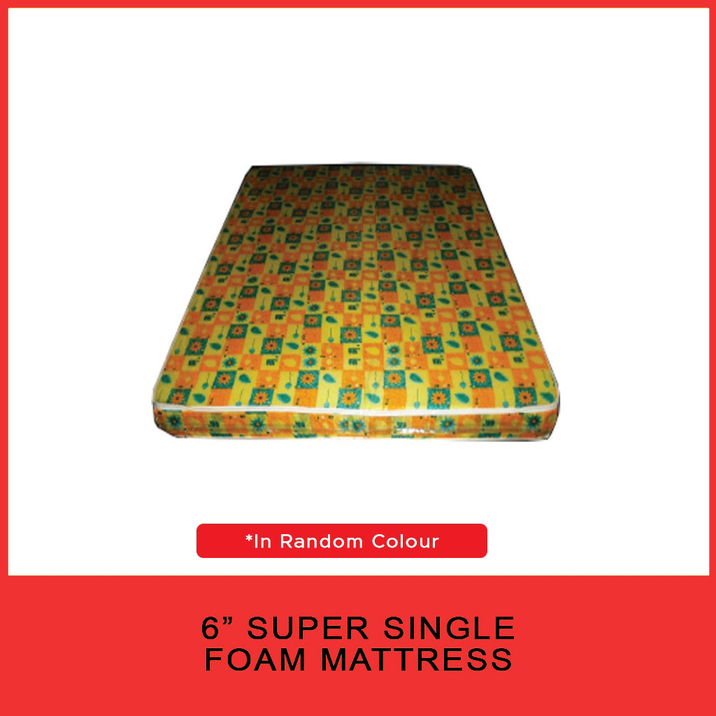4"/6"/8" Comfort Foam Mattress High Density Foam Premium Quilt - All Sizes Available