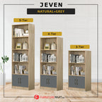 Jeven Series Open Shelves Display Cabinet Bookshelf Storage in 6 Colours