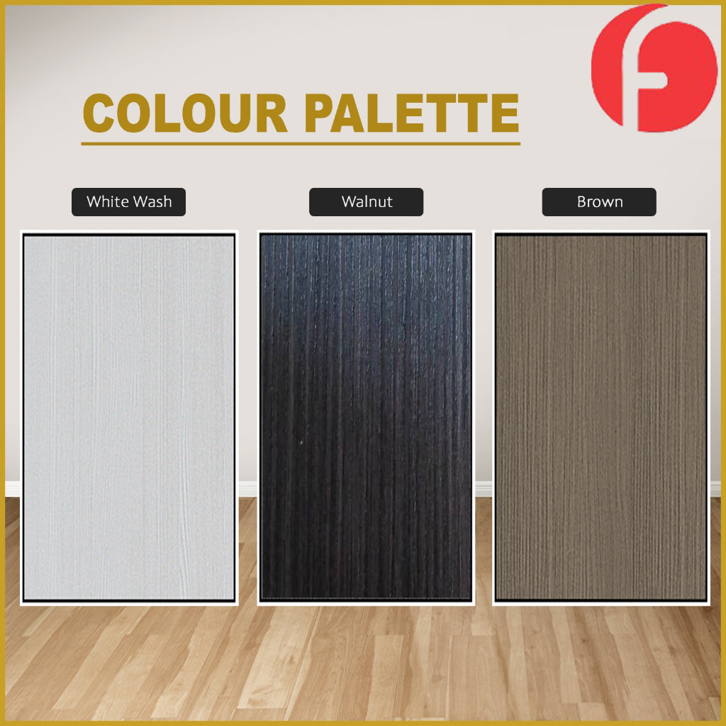 Malta Series 4/5/6/8x8FT 2-Door Sliding Door Wardrobe with Mirror Door in 3 Colours
