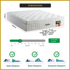 MyLatex CAPRI 10" Natural Latex Mattress Orthopedic - All Sizes Available