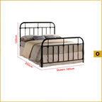 Omara Series Metal/Wood Bed Frame with Double Decker Collection - All Sizes