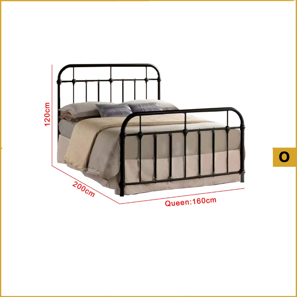 Omara Series Metal/Wood Bed Frame with Double Decker Collection - All Sizes