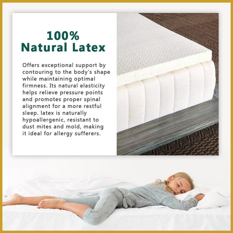 Image of King Koil Simplicity FIRM 12" Mattress Flax Linen Collection - w/ Pillow