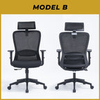 Kern Series Simple Fixed Office Chair And Home Swivel Chair in Black