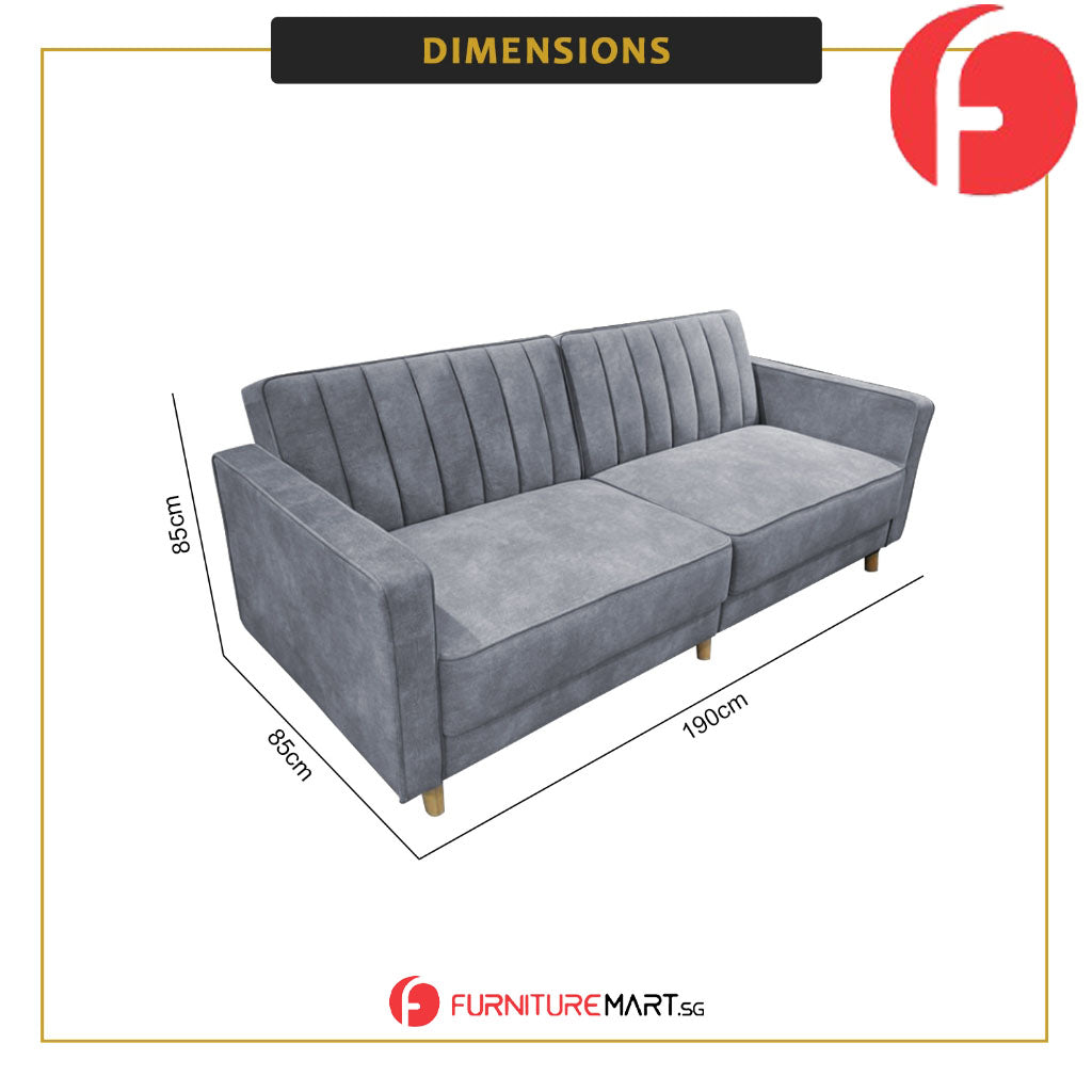 Holly 3-Seater Sofa BedHigh Density Foam Cushion w/ PetFriendly Options