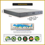 MyLatex 8" Origin Mattress Natural Latex & Anti-Static Fabric - All Sizes Available