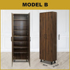 ENYA CARB-P2 Certified Board Premium Shoe Cabinet Soft Closing Fully Laminated Back Panel