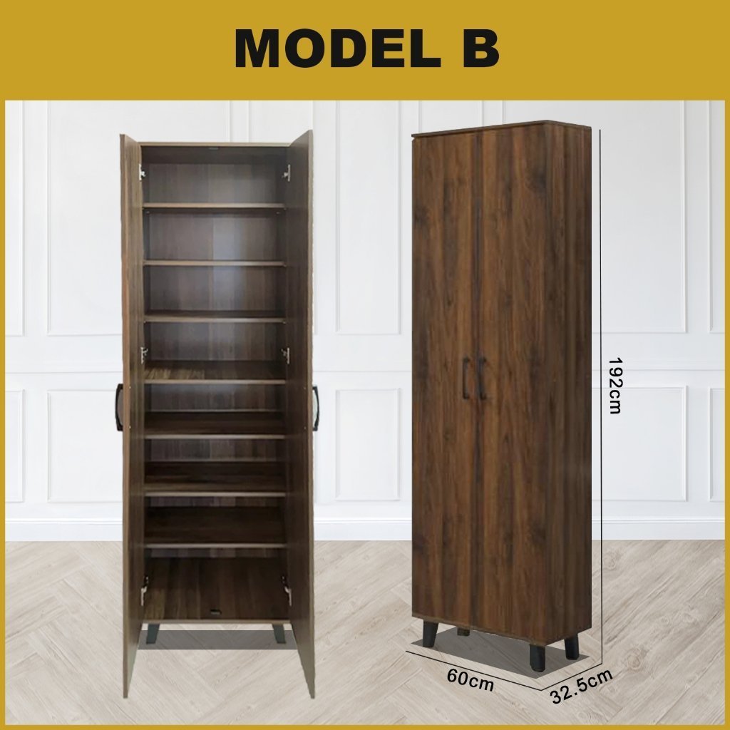 ENYA CARB-P2 Certified Board Premium Shoe Cabinet Soft Closing Fully Laminated Back Panel