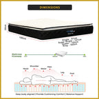 Therapedic Spinal Cool 12" Mattress Bonnel Spring w/ Cooling Silk Fabric - All Sizes