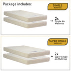 Carlin Single and Super Single Pull Out Bed Frame with Optional Mattress Add On in 5 Colours