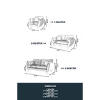 Imani Series 1/2/3 Seater Sofa Fabric/Faux Leather in 8 Colors