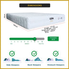 MyLatex ANSON 10" Natural Latex Mattress, Coconut Fibre, Cooling Silk Fabric - All Sizes