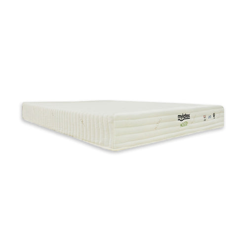 Image of MyLatex ALICE 10" Mattress Natural Latex Top, Foam Base and Wood Fabric Cover - All Size