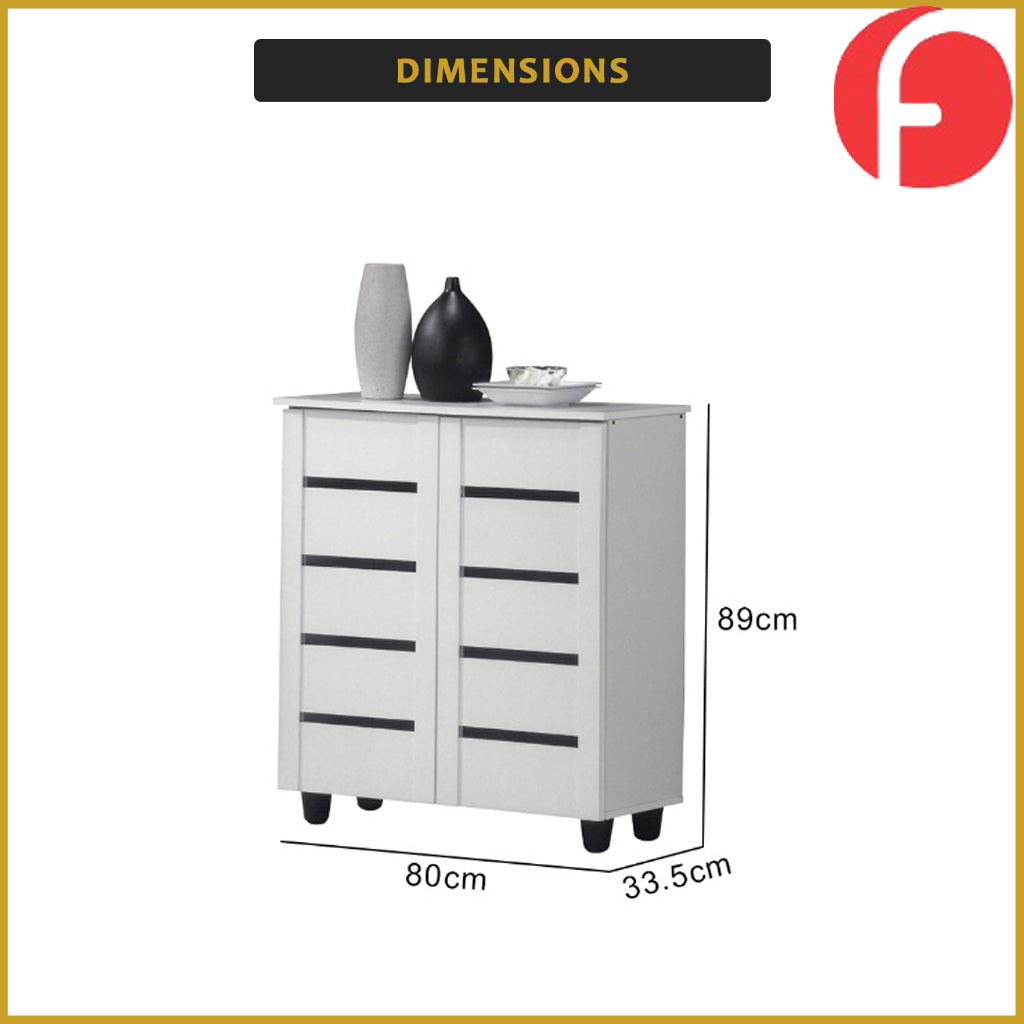 Lucia Series Shoe Cabinet Top Quality Material in 2 Colors