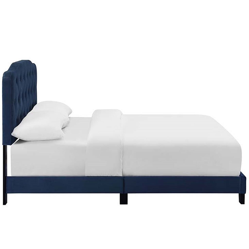 Amelia Queen Size Platform Bed Frame w/ Mattress Option In 2 Colours