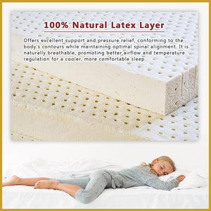 King Koil Simplicity GENTLE 12.6" Mattress Flax Linen Collection - w/ Pillow