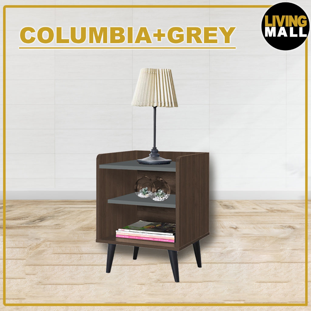 Arius Bedside Table Side Table in Fully Laminated Finish in 6 Colours