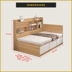 Teddy Storage Bed with Drawers Fully Laminated Eco Board All Sizes w/ Mattress Options