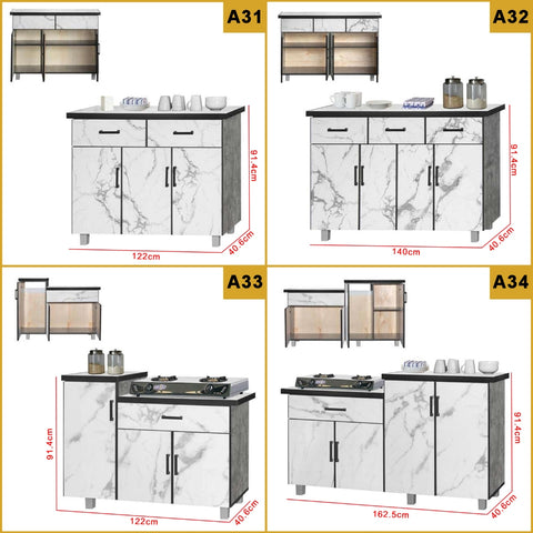 Image of Forza Low Kitchen Cabinet In 30 Designs