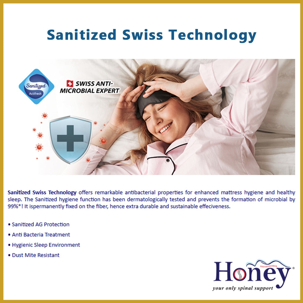 Honey Supreme 10" Mattress Cool Silk Plus 7-Zone Pocket Spring - All Sizes Available