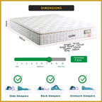 MyLatex ILLY 10" Natural Latex Mattress, Multi-Layered Coconut Fibre - All Sizes