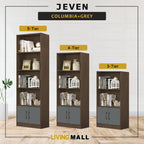 Jeven Series Open Shelves Display Cabinet Bookshelf Storage in 6 Colours