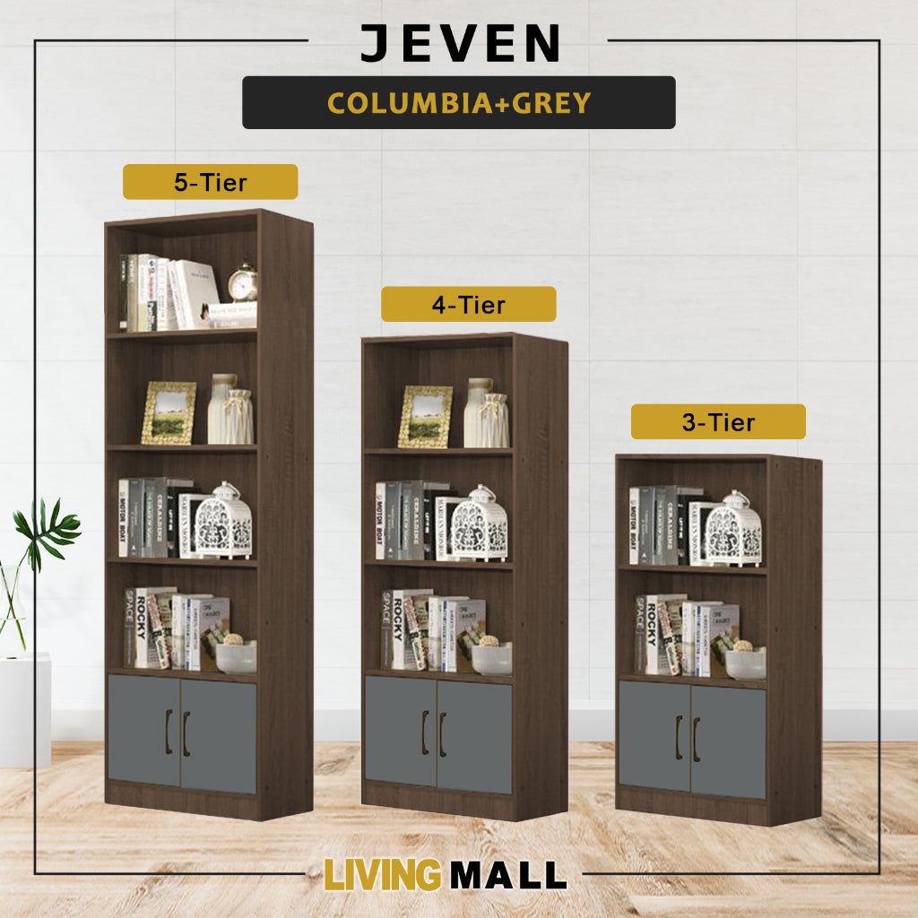 Jeven Series Open Shelves Display Cabinet Bookshelf Storage in 6 Colours