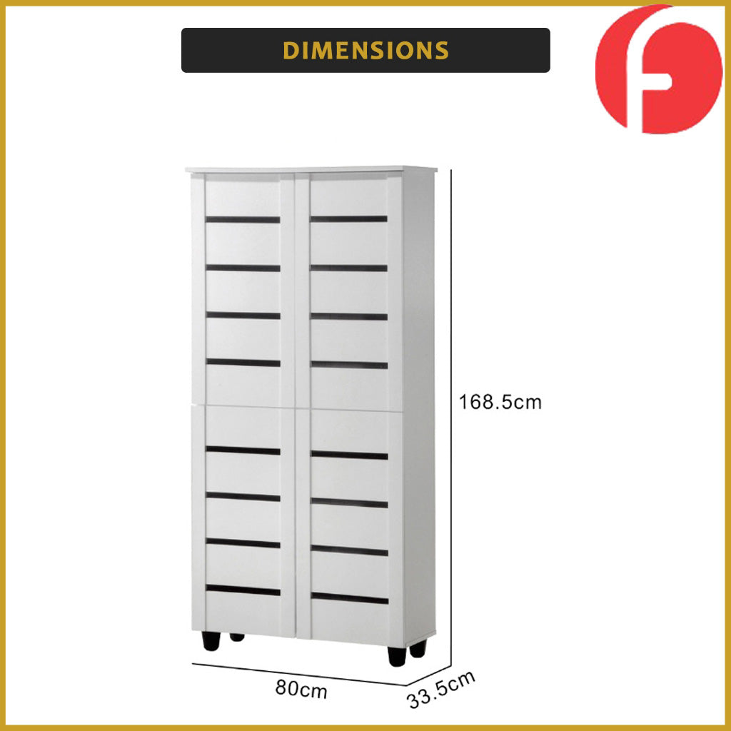 Luca Series Shoe Cabinet Top Quality Material in 2 Colors