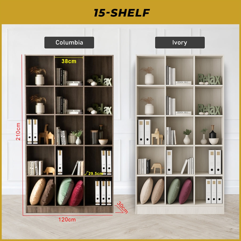 Kasen Series Display Cabinet Book Shelves Open Cabinet in 2 Colours