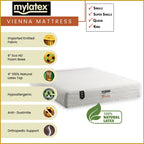 MyLatex VIENNA 10" Natural Pinhole Latex Mattress Orthopedic - All Sizes Available