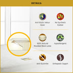 MyLatex TARA 2"/4"8" Mattress Natural Latex & Anti-Static Fabric - All Sizes Available