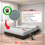 Elise Divan Faux Leather Bed Frame w/ Pet-Friendly Option - All Sizes Available
