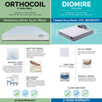 Novah Divan Bed Frame with Foam Padded Headboard PetFriendly - w/ Mattress All Sizes