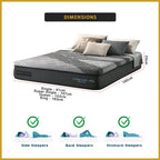 Honey Stafford 10" Graphene Series Memory Foam Anti-Static Mattress - All Sizes