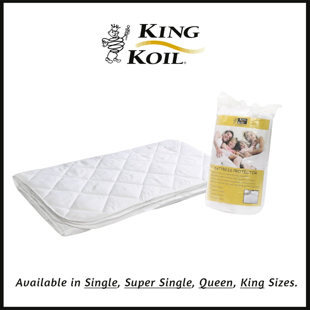 King Koil Mattress Protector Hypoallergenic Mattress Topper with Elastic Band - All Size
