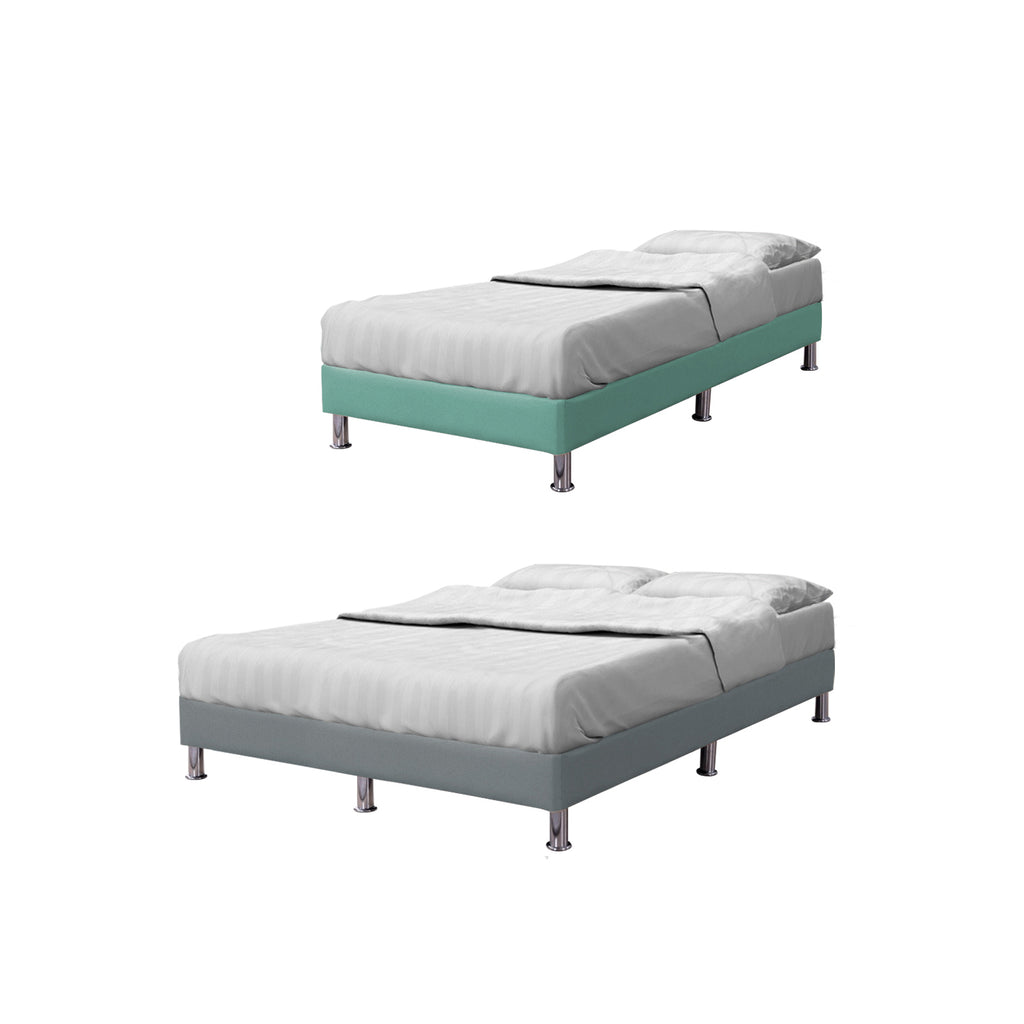 OrthoCoil Divan Bed Frame Pet Friendly Scratch-Resistant Fabric With Mattress Add-On Options