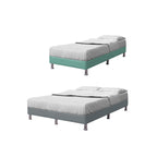 OrthoCoil Divan Bed Frame Pet Friendly Scratch-Resistant Fabric With Mattress Add-On Options
