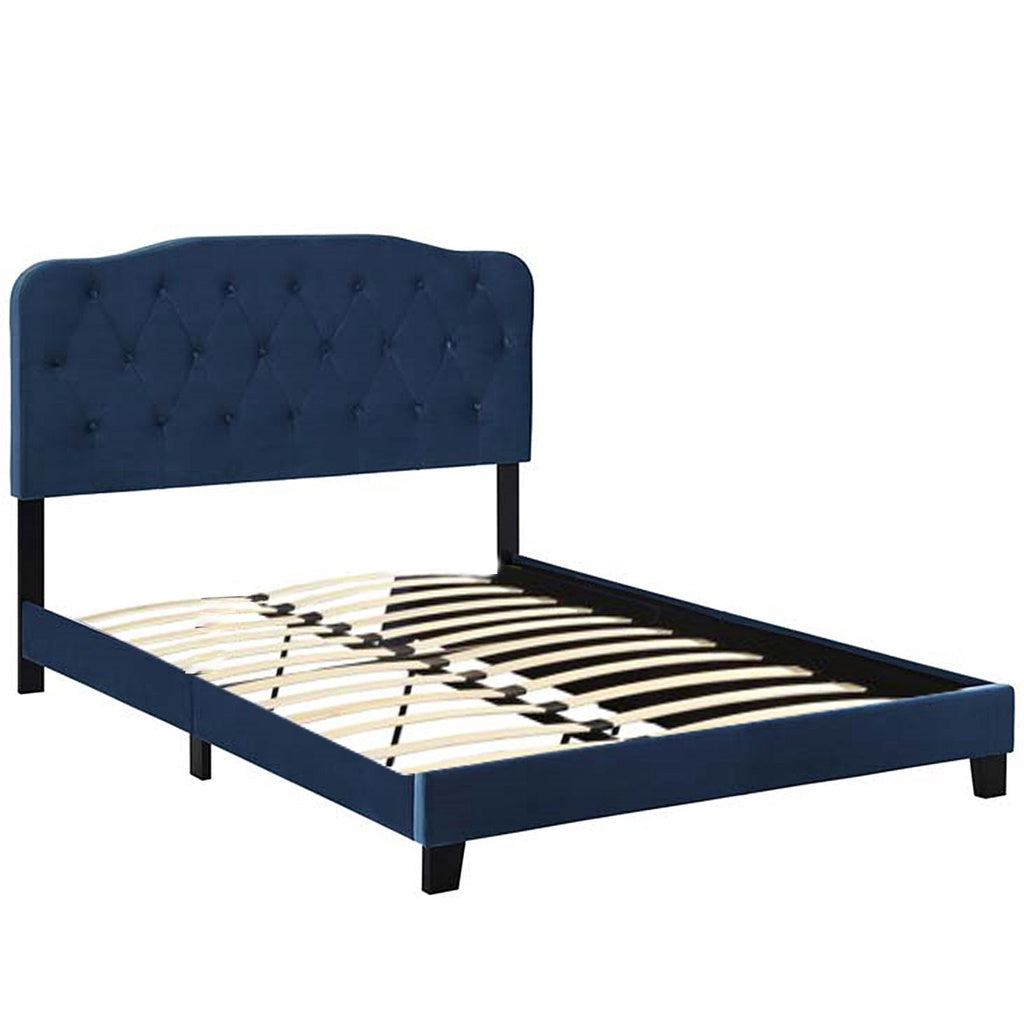 Amelia Queen Size Platform Bed Frame w/ Mattress Option In 2 Colours