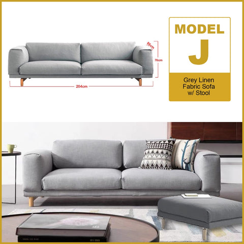 Image of Zeran Series Luxury Couch Velvet Sofa/Linen Fabric For Living Room