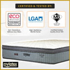 MyLatex Posture King 12" Pocketed Spring Mattress Natural Latex - All Sizes Available