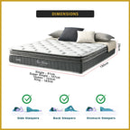 Honey Ice Snow 11" SensICE Series Bonnel Spring Cooling Fabric Mattress - All Sizes